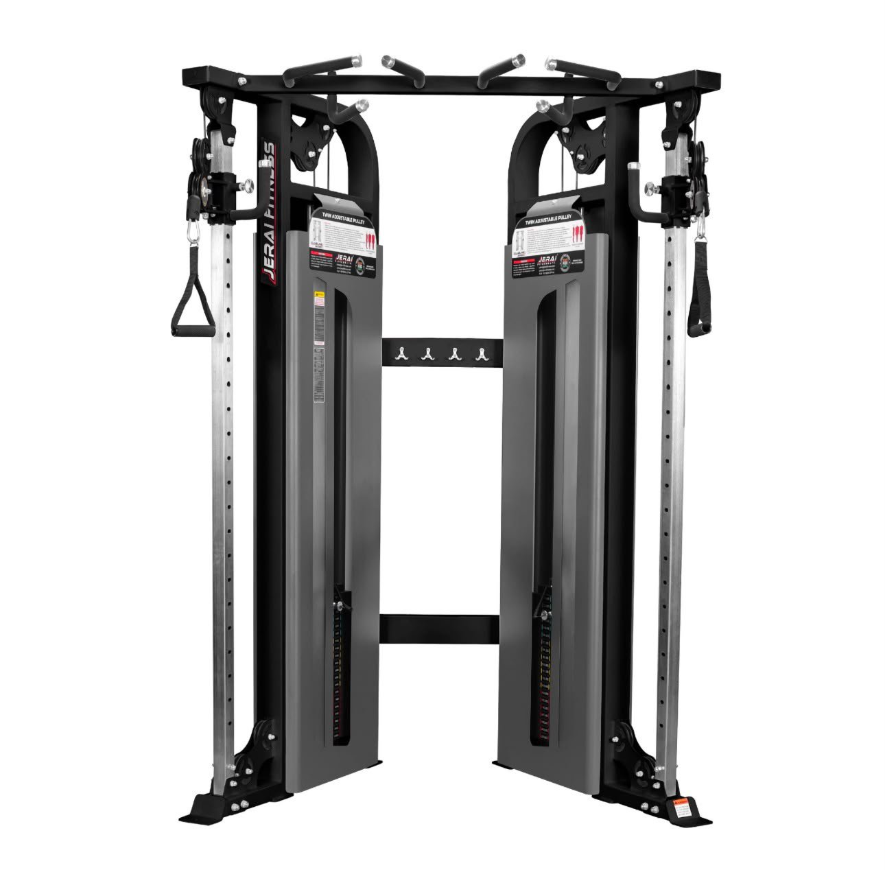 Twin adjustable pulley functional trainer